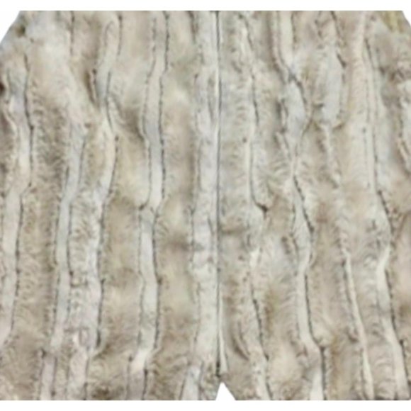 Robert Kitchen Canada Cream Beige Soft Vegan Faux Fur Full Zipper M Vest - Picture 3 of 10